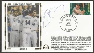 Eric Hosmer Signed 2014 World Series Gateway Stamp Cachet Kansas City Royals - Picture 1 of 6