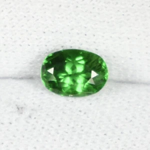 0.57 ct TOP LUSTROUS BEST GREEN NATURAL TSAVORITE GREEN GARNET  Oval See Vdo DR - Picture 1 of 2