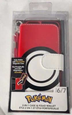Pokémon 2 In 1 Collectible Case And Folio Wallet For Iphone 6/7 Pokeball - Image 1 of 4
