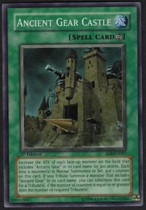 Yugioh Ancient Gear Castle SOI-EN047 Super Rare 1st Ed - VLP - Bild 1 von 2