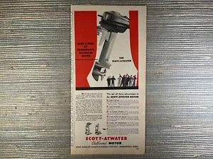 Scott-Atwater Außenborder Minneapolis Minnesota 1946 Vintage Print Ad - Bild 1 von 1