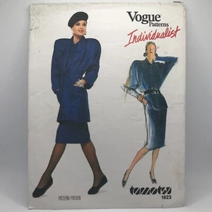 Vogue 1823 Individualist Misses Sz 8 Jacket Skirt Blouse Sewing Pattern FF UC - Picture 1 of 5