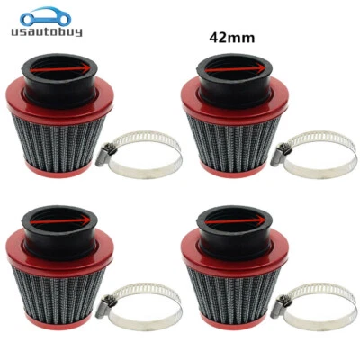 4 x 42mm Air Filter For Kawasaki KZ900 KZ900A KZ900B Z1 900 KZ1000 KZ1000A Carb - Image 1 of 4
