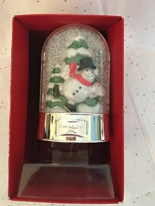 Bath Body Works Wallflower Plug In Color Changes Light Up Skating Snowman & Bulb - Picture 1 of 9