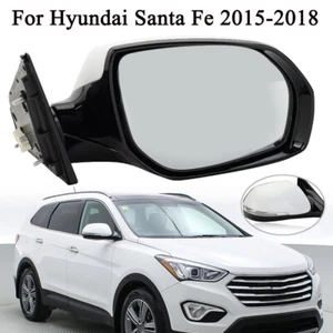 Right Side Mirror For Hyundai Santa Fe 2015-2018 W/Turn Signal Headed Passenger - Picture 1 of 15