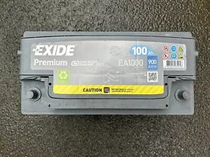 Exide premium Car Battery 12V EA1000 Ah100 900EN - Picture 1 of 6