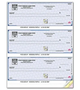 QuickBooks 3-UP Hochsicherheits-Laserchecks von Deluxe-Nebs / SDLA104 oder SDLA105 - Bild 1 von 3