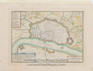 Anvers Antwerp Antwerpen. Fortified town/city plan. Belgium. Nicolas De Fer 1696 - Picture 1 of 1
