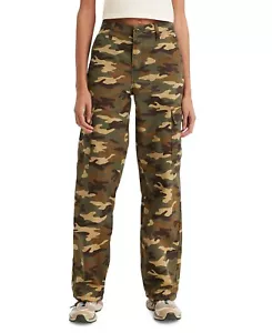 Levi's '94 Camo Cargo Pants 30 x 30 Baggy Wide Leg Grape Leaf Emily High NWT - Picture 1 of 17