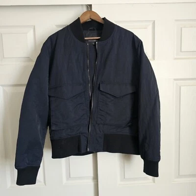 Chaqueta Bomber Banana Republic Para Hombre Vintage Nylon Azul Marino L S/S 2022 Foto 1 de 3
