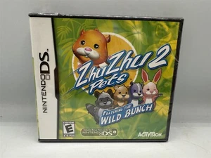 NEW SEALED NINTENDO DS ZHU ZHU PETS 2 COMPLETE GAME FEATURING THE WILD BUNCH - Picture 1 of 3