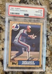 1987 TOPPS #588 WALLACE JOHNSON PSA 10 Pop 7