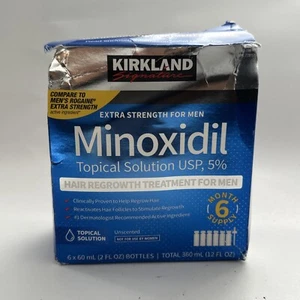 Kirkland Signature Minoxidil 5% Men Hair Regrowth Solution 6 Month Bottles - Picture 1 of 5