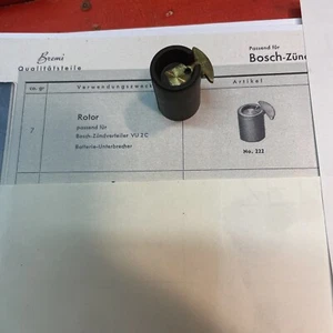 Rotor Bosch Batterie Unterbrecher Zündverteiler VU 2 C Verteilerfinger. NOS - Picture 1 of 4