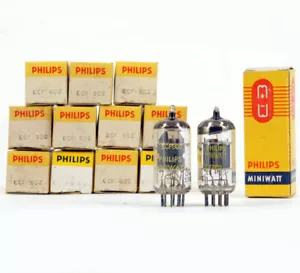 ONE ECF802/6JW8 PHIILIPS NOS FRANCE Tubi tubolari Valvola Valvola - Foto 1 di 2