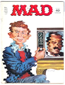MAD Magazin #160 Juli 1973 TV Satire, Spy vs. Spy, Jahrbücher, zufällige Sachen - Bild 1 von 4
