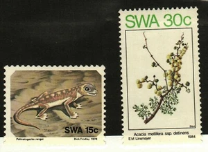 Southwest Africa #413 MH, 534 MNH Lizard, flowers - Picture 1 of 1