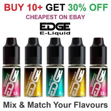 Edge E-liquid Vape Juice 10ml All Flavours & Strengths Eliquid 5 10 Single Packs