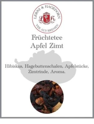 Früchtetee Apfel Zimt 1 kg - Bild 1 von 3