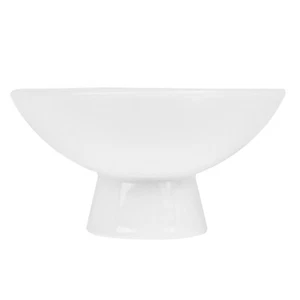 Smooth Edges Kitchen Delicate Ceramic Porcelain Footed Dessert Bowl - Picture 1 of 12