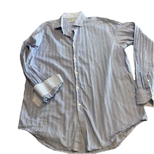 Jack Stone By Thomas Dean Herren Flip Cuff Button Down Langarm Hemd Gr. XL - Bild 1 von 13