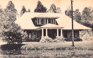 c.1930 Morristown & Erie RR Station Whippany NJ post card RR - Picture 1 of 2