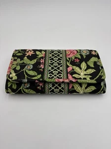 Vera Bradley CD/DVD Reise Aufbewahrungsbox schwarz Blumenmuster, Botanica - Bild 1 von 5