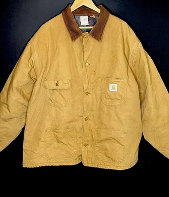 Jaqueta masculina vintage Carhartt EUA tamanho 2XL união cobertor forrado celeiro - Imagem 1 de 4