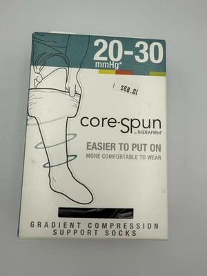 Therafirm Core-Spun 20-30 mmHg Compression Knee High Socks 18722 New - Image 1 of 4