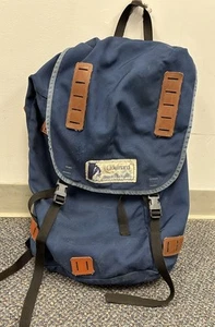 Vintage Chouinard Equipment For Alpinists Label Backpack Rare Blue Outdoors - Picture 1 of 19