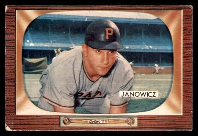 1955 Bowman Vic Janowicz #114 GD Baseball Card - Image 1 of 2