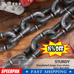 Plastic Chains Props Toy Halloween Decorative Chain Black Plastic -Chain-2026 - Picture 1 of 14