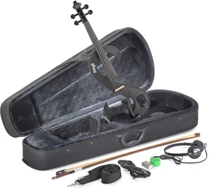 Stagg Electric Violin Combo Starter Student Package - Black - Picture 1 of 3