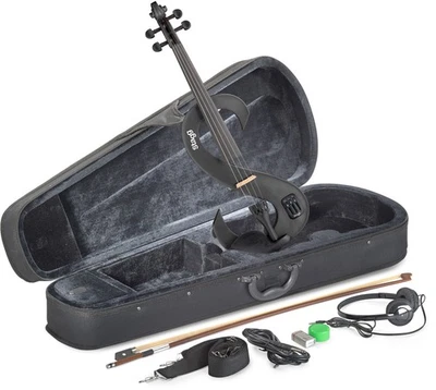 Stagg Electric Violin Combo Starter Student Package - Black - Image 1 of 3