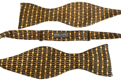 ROBERT TALBOTT мужской галстук-бабочка желтый/геометрический ширина: 2,50» длина: регулируемый» - Изображение 1 из 2