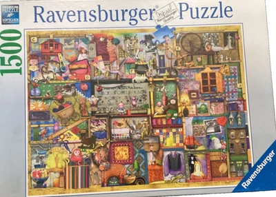 Ravensburger 1500 pc Crafts and Hobbies by Colin Thompson 2016 jigsaw puzzle HTF - Image 1 of 3