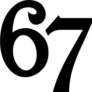 Six Seven Decal | 6 - 7  | Street Affiliated | Laptop Window | NEO CHROME COLORs - Picture 1 of 5