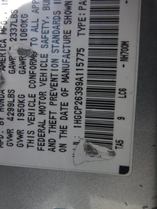 Conjunto exterior eje delantero pasajero 2,4 L LX se adapta a 08-12 ACCORD - Imagen 1 de 10