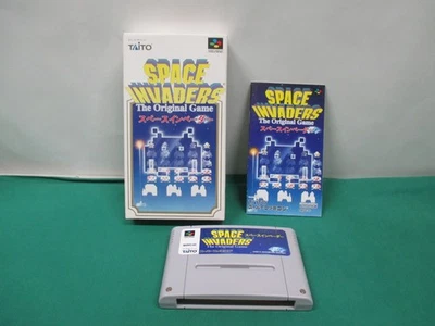 SNES -- SPACE INVADERS -- Box, Manual. Super famicom. Japan game. 13991 - Image 1 of 4