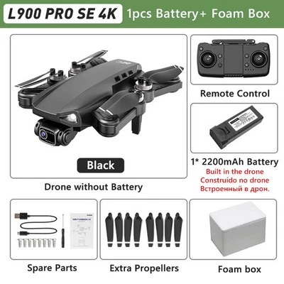 GPS Drone 4K Professional HD Dual Camera 5G WIFI Brushless Motor FPV Quadcopter - Image 1 of 4