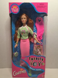 NRFB Barbie Totally Yoyo COURTNEY Redhead with yo-yo frog & bunny Vintage - Picture 1 of 9