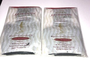 2 Packungen Ultra Strumpfhosen Größe L Soft Dimensions Control Top Off Schwarz Neu aus altem Lagerbestand - Bild 1 von 10