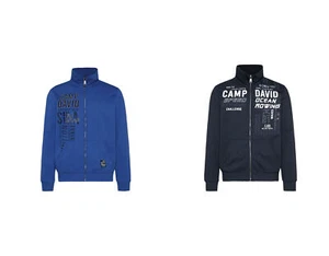 Camp David Sweatjacke Jacke Herren mit Druck/Stickerei Kängurutasche Stehkragen - Bild 1 von 11