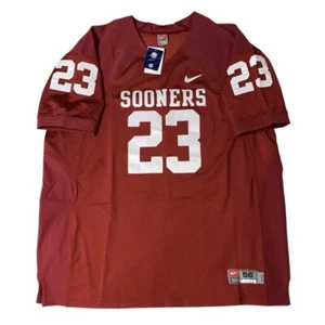 Vintage Nike Team AUTHENTIC Oklahoma Sooners College NCAA #23 Stitched Sz 56 (J) - Foto 1 di 6