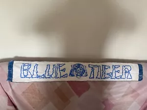 Sciarpa in panno doppia bufanda scarf Blue Tiger Ultras Napoli vintage - Foto 1 di 6