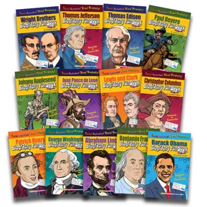 Gallopade Presidents, Explorers and Inventions Set - Set of 13 Books - Picture 1 of 1