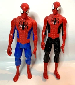 Marvel Ultimate Spider-Man Titan Heroes Actionfigur x 2 rot blau/schwarz (G1) - Bild 1 von 4