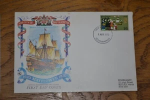 April 1970 Ersttagsbrief Mayflower Jubiläum; Southampton Poststempel - Bild 1 von 1