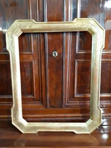 Cornice dorata a guantiera cm. 78 x 63,5 Misura interna cm. 65 x 50,3 epoca '800 - Foto 1 di 11