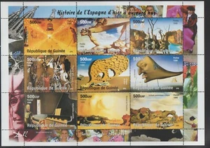 Guinea - 1998 Block 9 Stück - Dali #1482-90 CV 22,00 $ - Bild 1 von 1